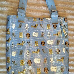 Cute Dogs & Sayings Water Resistant Tote